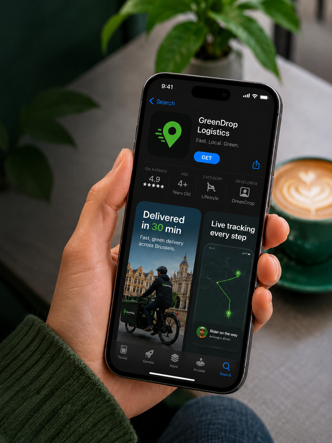 Phone with delivery app